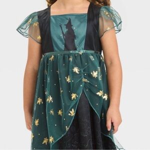 Enchanting Green Witch Costume for Kids